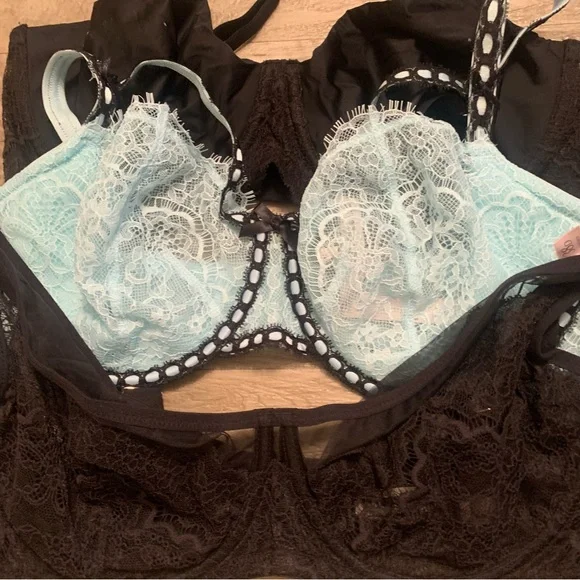 Victoria Secret Bundle 3 Bras Balconette Dream Angels Push Up Without Padding - Picture 13 of 16